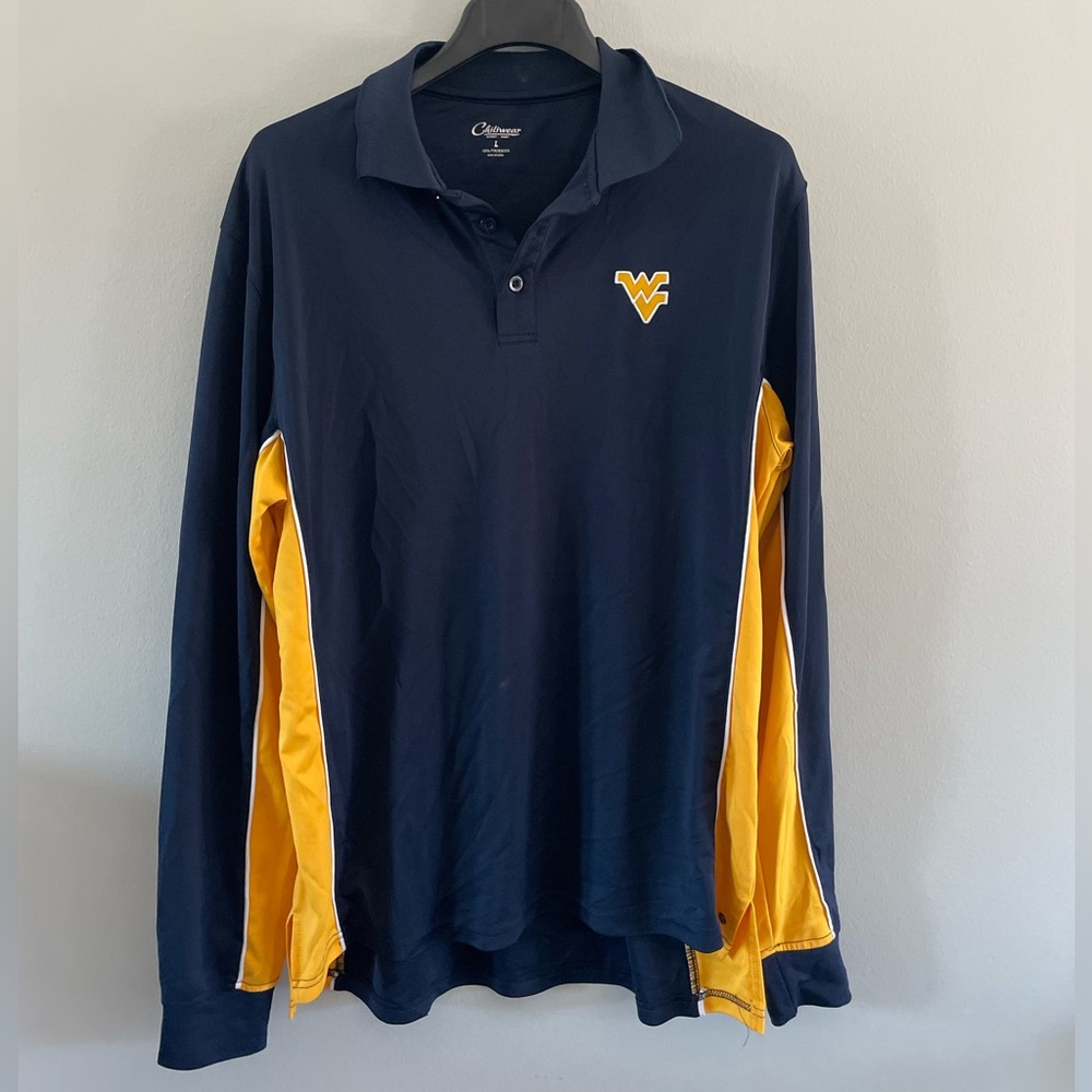 Chiliwear WVU long sleeve collared quarter zip